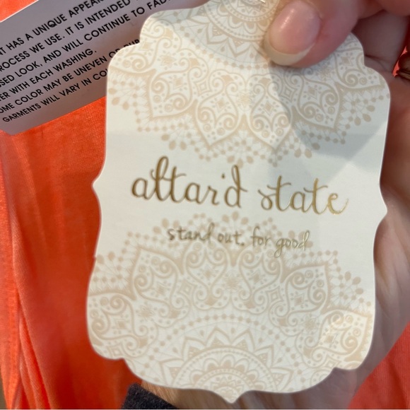 NWT Altar’d State Tank Top Size Small, Neon Orange - Picture 4 of 5